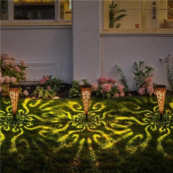 6Pcs Garden Solar Lights Outdoor Stakes Decorative Lighting for Yard - Picture 5 of 7